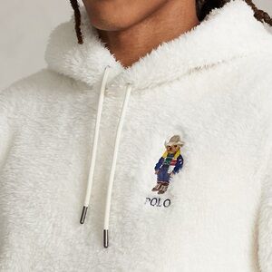Polo Ralph Lauren Sherpa Sun Valley Bear Hoodie Polo Bear Cowboy Size 2XLT